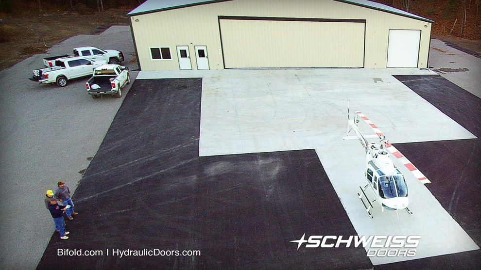 Schweiss Hydraulic Door is part of First Place Hangar