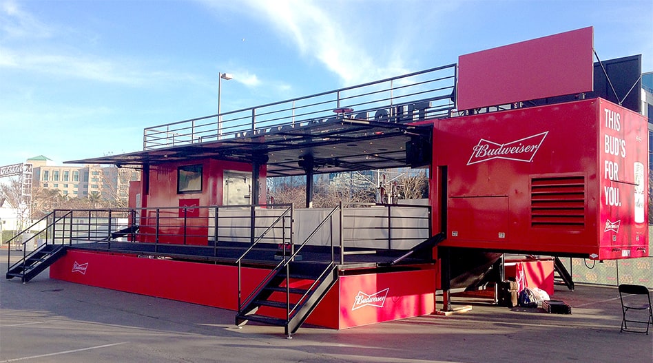 Schweiss door used for budweiser trailer